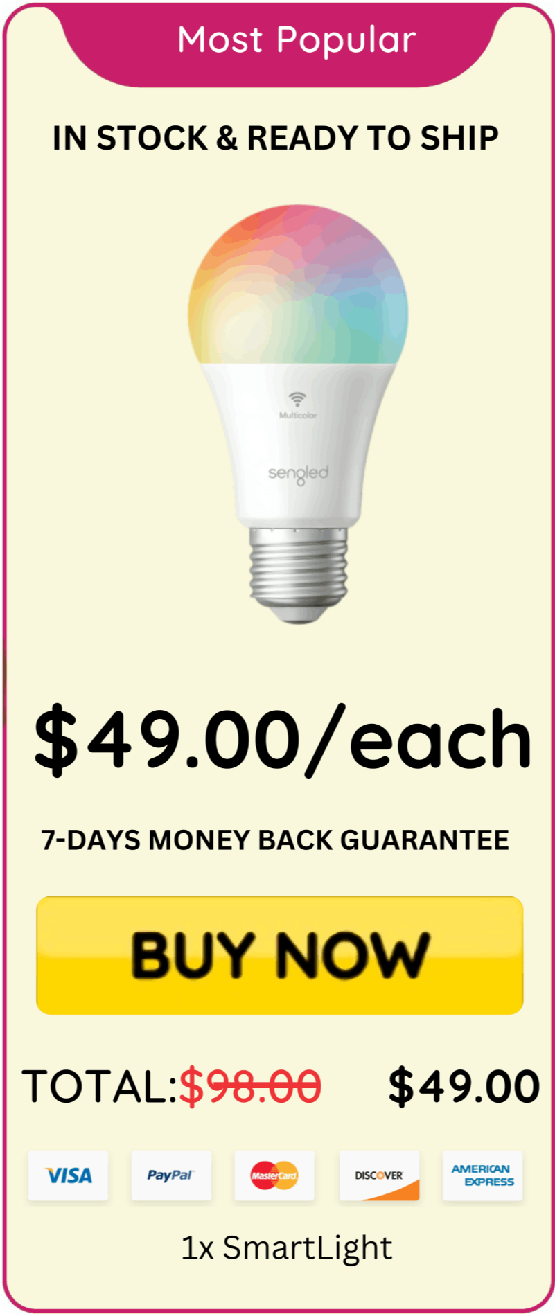 SmartLight price 